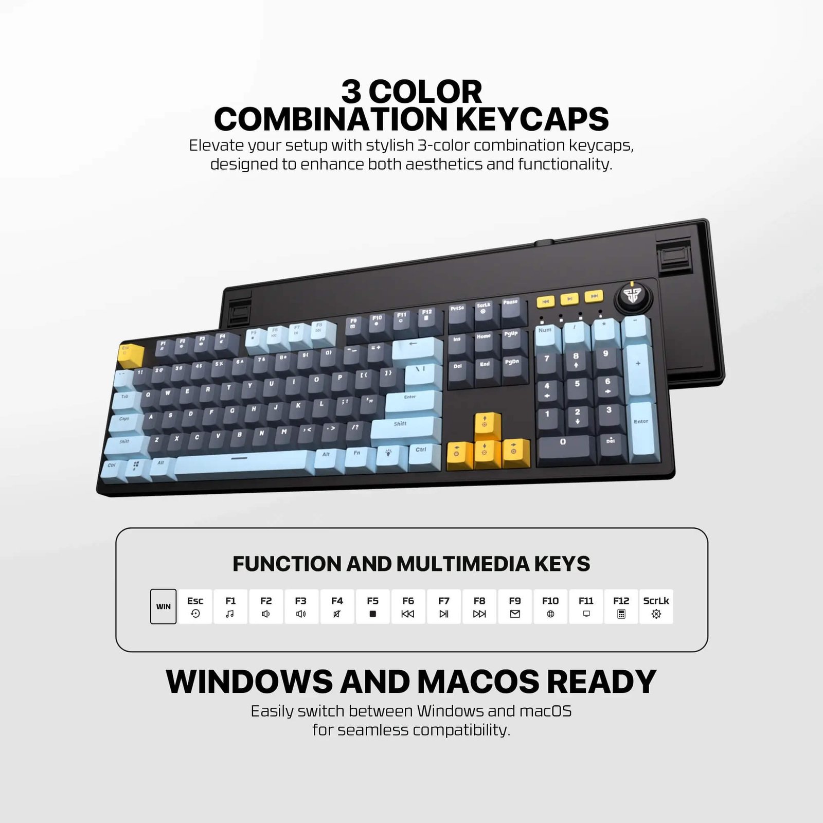 FANTECH ATOM63 MK874V2 MECHANICAL Gaming Keyboard – MIZU SERIES - Image 8