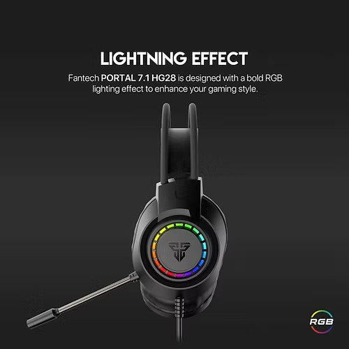 FANTECH HG28 PORTAL 7.1 Over-Ear Gaming Headset - Image 2