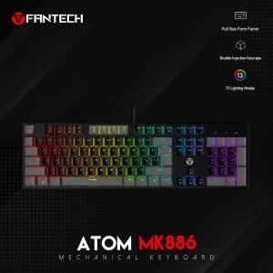 FANTECH ATOM MK886 BLACK RGB Mechanical Keyboard