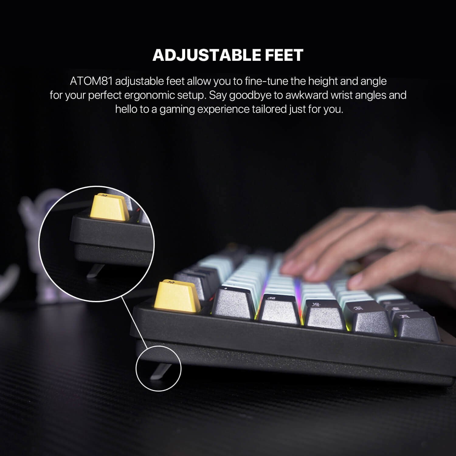 FANTECH ATOM81 MK875V2 Mechanical Gaming Keyboard – MIZU SERIES - Image 2