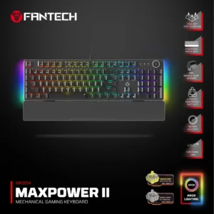 Fantech MK894 Maxpower II Mechanical Gaming Keyboard Black (Double-Shot ABS)