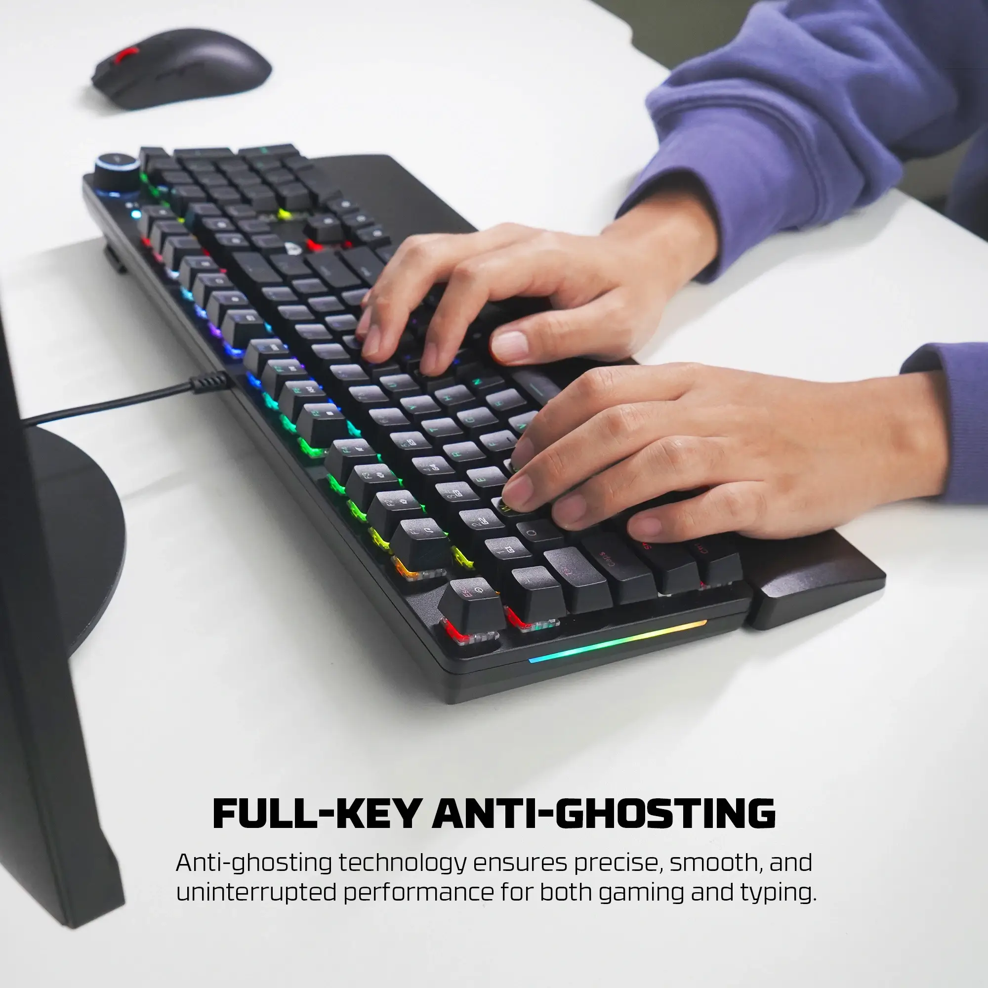 Fantech MK894 Maxpower II Mechanical Gaming Keyboard Black (Double-Shot ABS) - Image 5