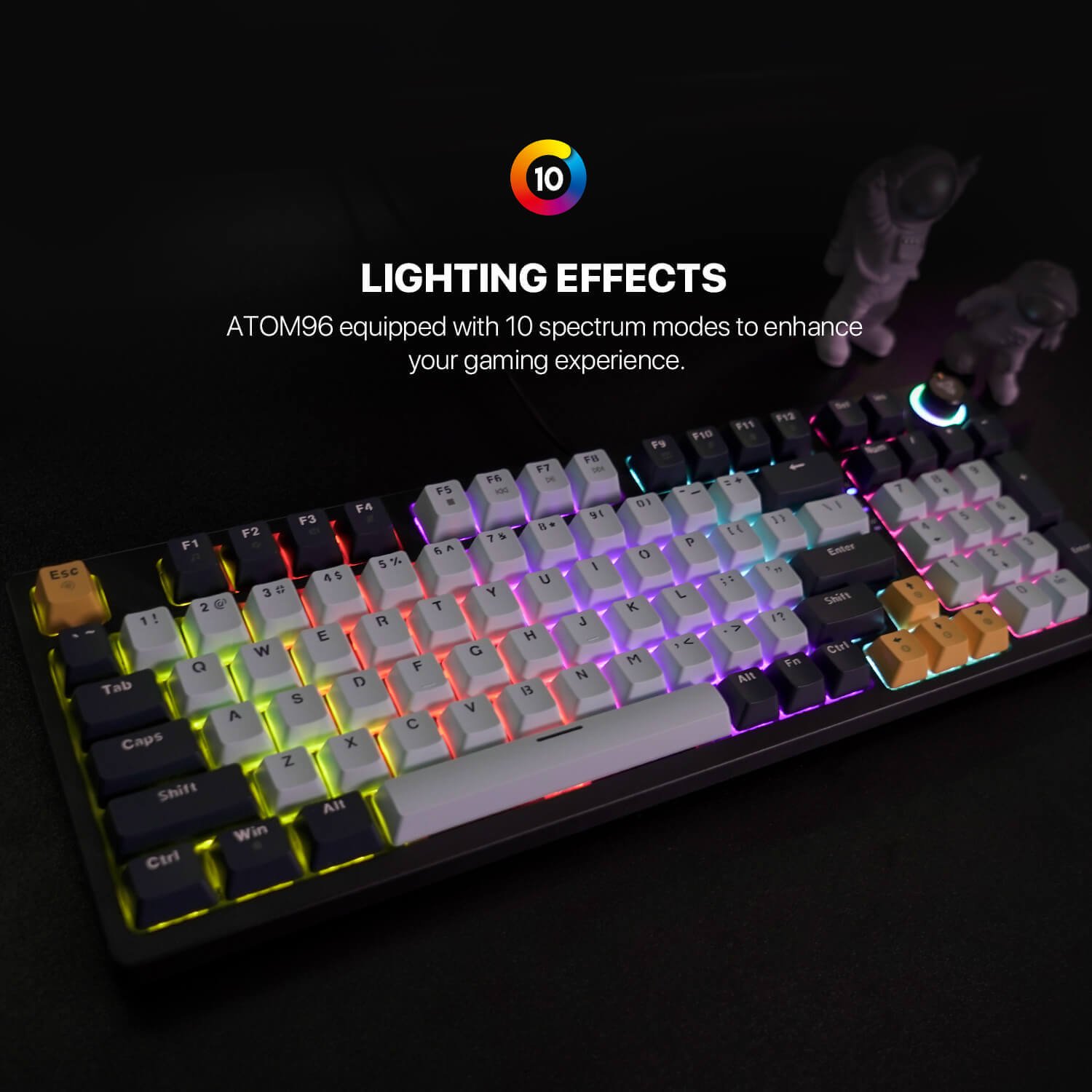 FANTECH ATOM96 MK890V2 MECHANICAL GAMING KEYBOARD – MIZU SERIES - Image 2