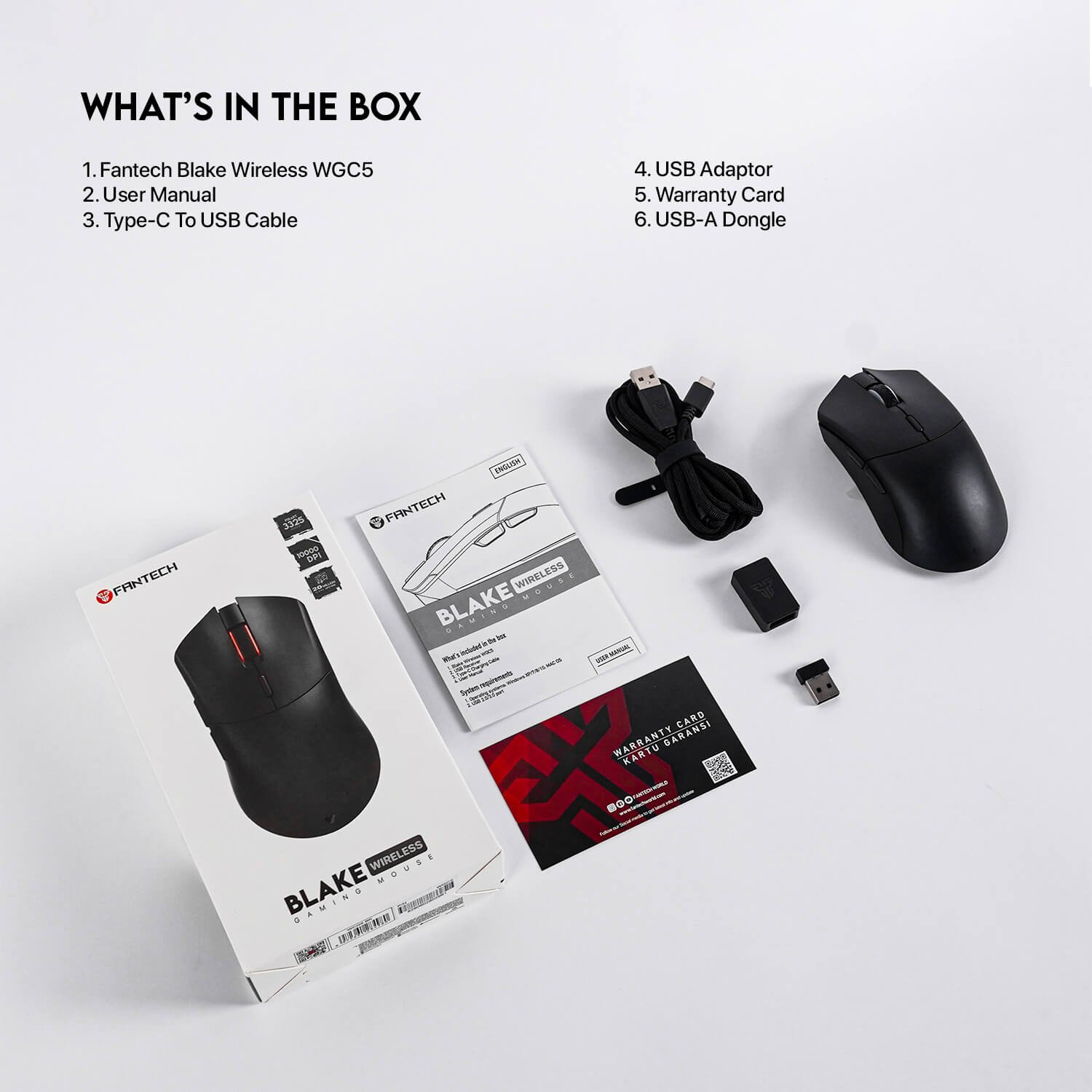 FANTECH WGC5S BLAKE S WIRELESS GAMING MOUSE - Image 2
