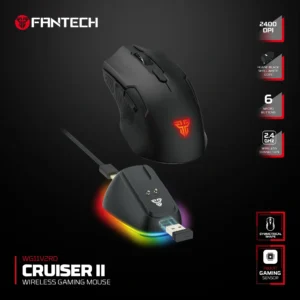 Fantech WG11V2RD CRUISER II Wireless Gaming Mouse Black