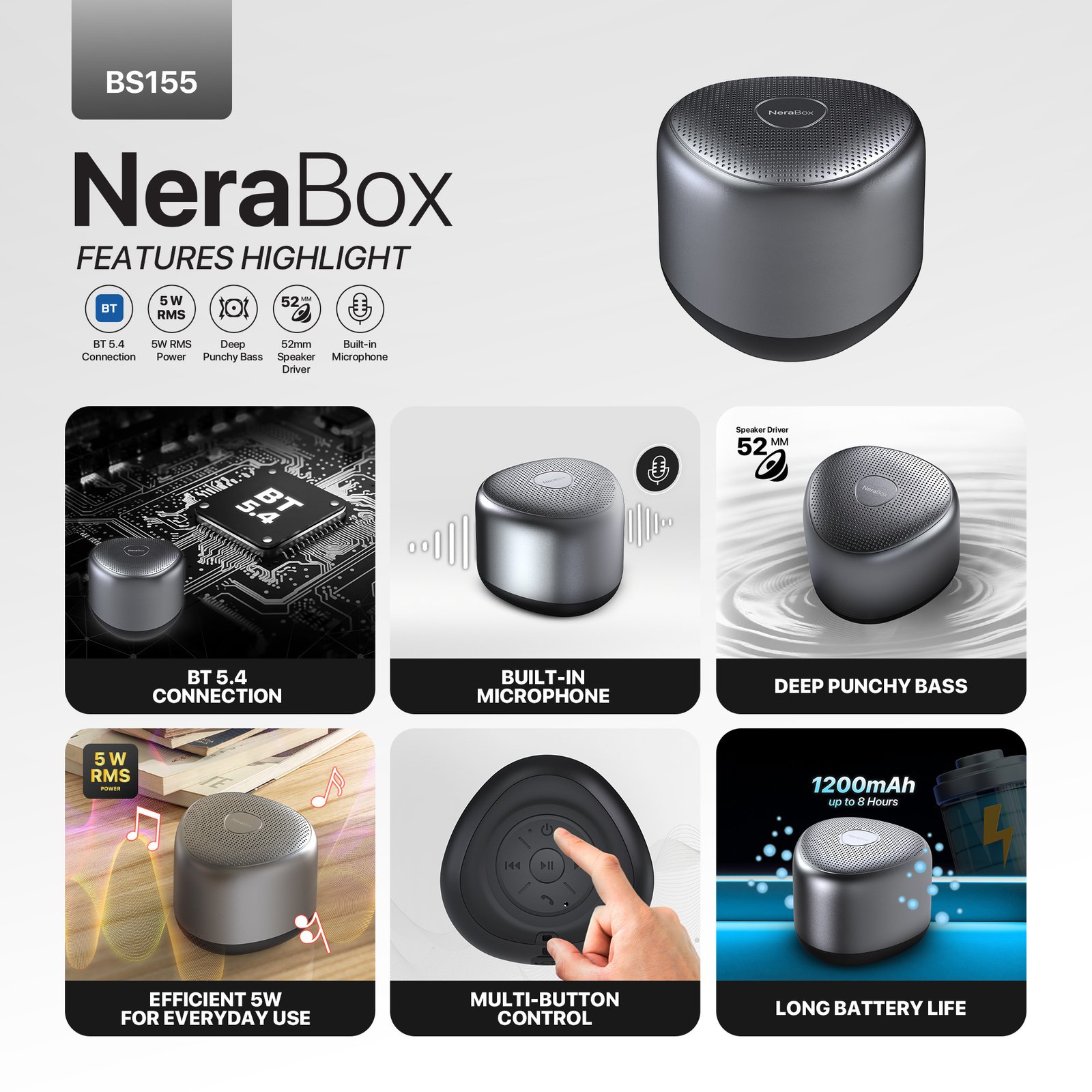 FANTECH NeraBox BS155 Bluetooth Speacker - Image 3