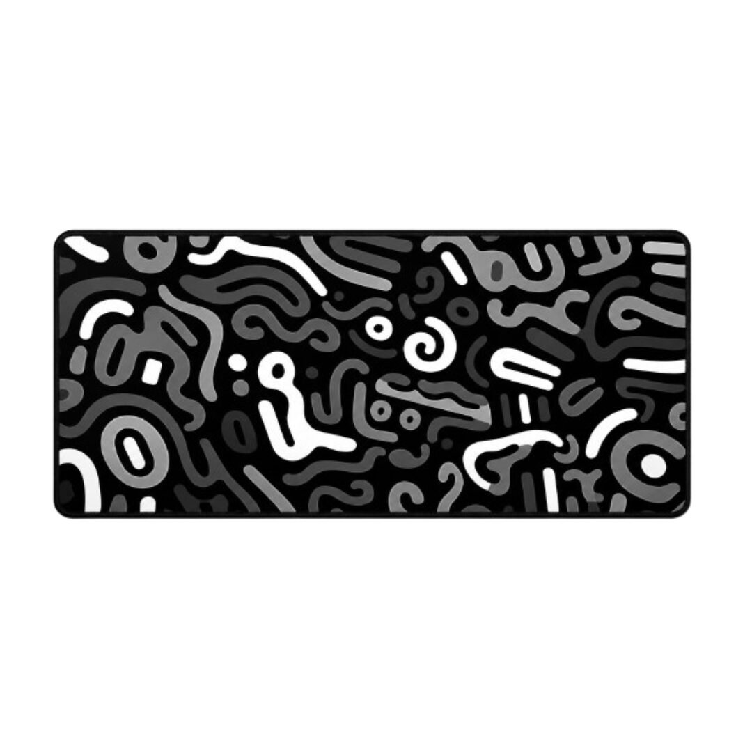 Topo Black Mousepad