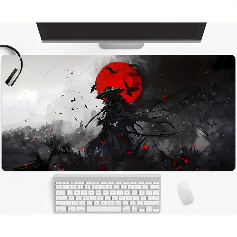 Samurai Moon Mousepad - Image 2