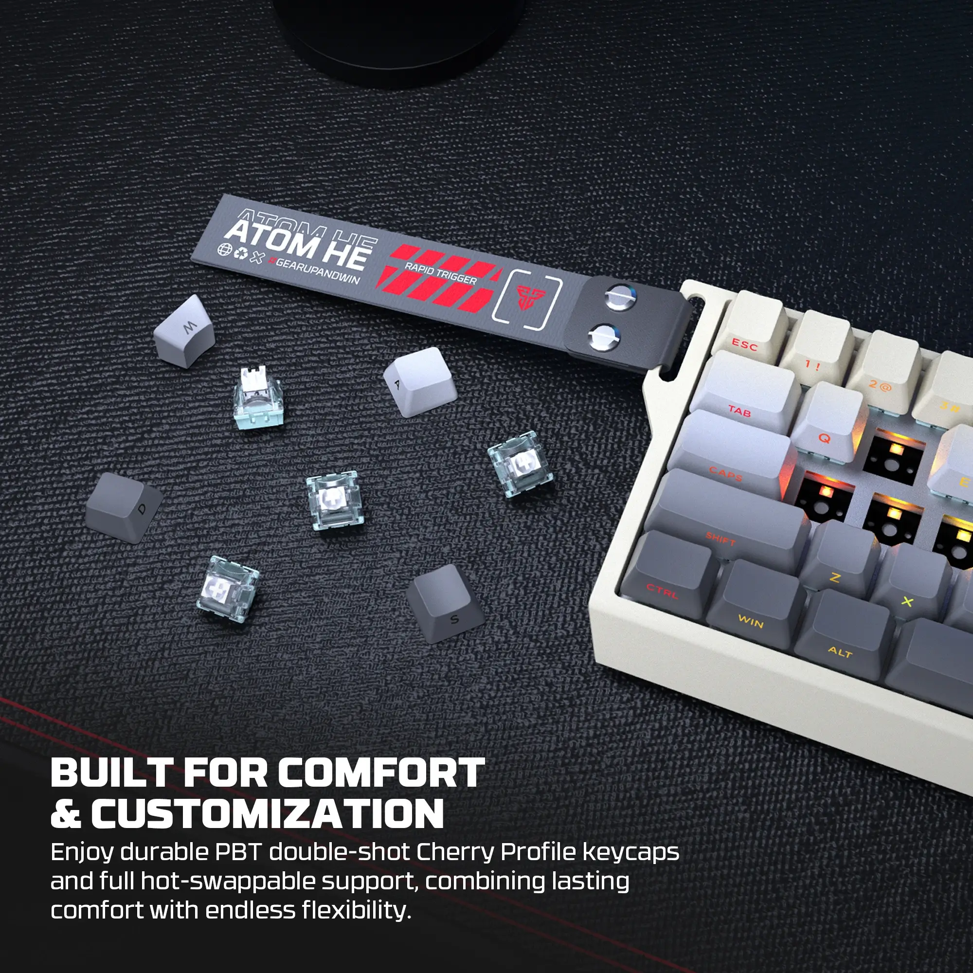 FANTECH MK922 ATOM HE68 PRO Wireless Gaming Keyboard - Image 5