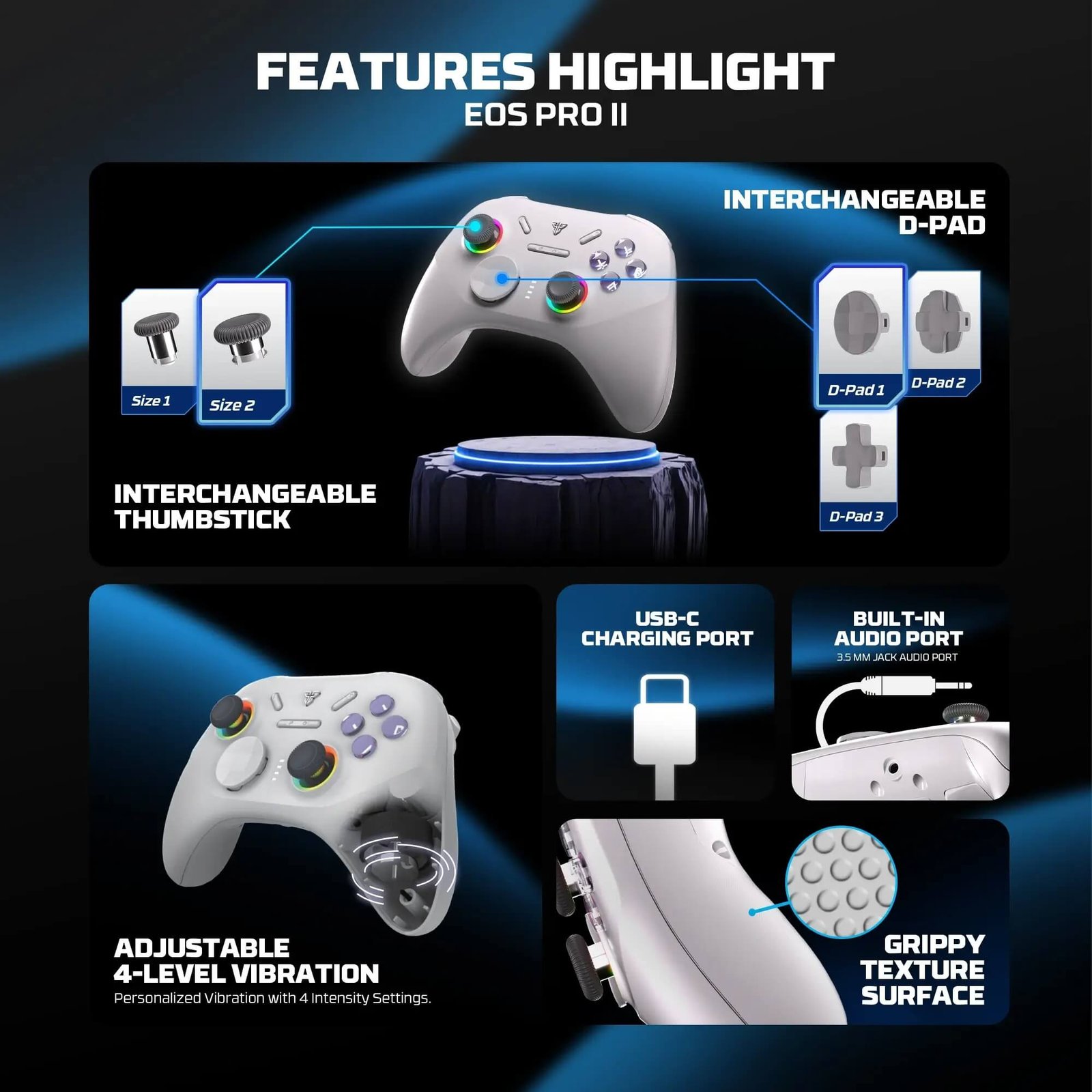 FANTECH EOS PRO II WGP15 V2 WIRELESS GAMEPAD WHITE - Image 3