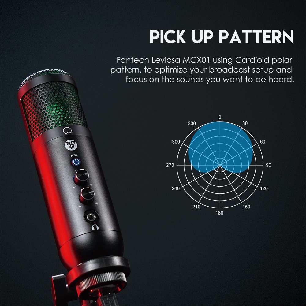 Fantech LEVIOSA MCX01 Professional Condenser Microphone - Image 3